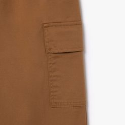 Vetements Garcon | LACOSTE Pantalon Cargo En Gabardine Legere De Coton