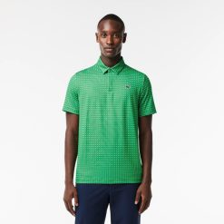 Vetements De Sport | LACOSTE Polo Imprime Homme Lacoste Golf En Polyester Recycle