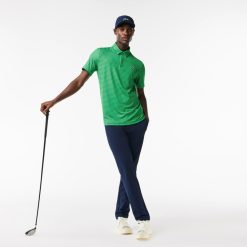 Vetements De Sport | LACOSTE Polo Imprime Homme Lacoste Golf En Polyester Recycle