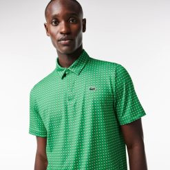 Vetements De Sport | LACOSTE Polo Imprime Homme Lacoste Golf En Polyester Recycle