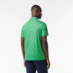 Vetements De Sport | LACOSTE Polo Imprime Homme Lacoste Golf En Polyester Recycle