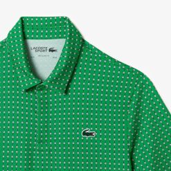 Vetements De Sport | LACOSTE Polo Imprime Homme Lacoste Golf En Polyester Recycle