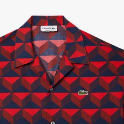 Chemises | LACOSTE Chemise Manches Courtes Imprime Robert George