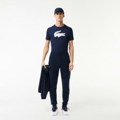 Vetements De Sport | LACOSTE T-Shirt Lacoste Sport En Jersey Respirant Imprime Crocodile 3D