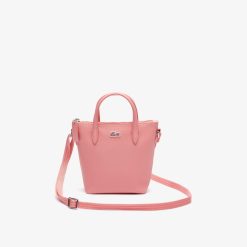 Sacs A Bandouliere | LACOSTE Mini Sac Cabas Zippe L.12.12 Concept Petit Pique Uni