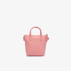 Sacs A Bandouliere | LACOSTE Mini Sac Cabas Zippe L.12.12 Concept Petit Pique Uni