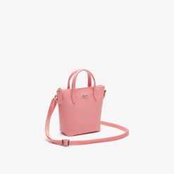 Sacs A Bandouliere | LACOSTE Mini Sac Cabas Zippe L.12.12 Concept Petit Pique Uni