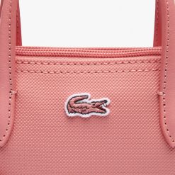 Sacs A Bandouliere | LACOSTE Mini Sac Cabas Zippe L.12.12 Concept Petit Pique Uni