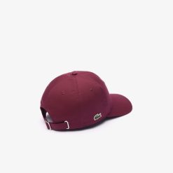 Chapeaux & Casquettes | LACOSTE Casquette De Baseball En Twill De Coton Brode 3D