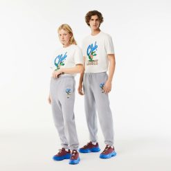 Pantalons & Shorts | LACOSTE Pantalon De Survetement Jogger A Imprime Signature