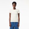 T-Shirts | LACOSTE T-Shirt Cotele Slim Fit En Coton