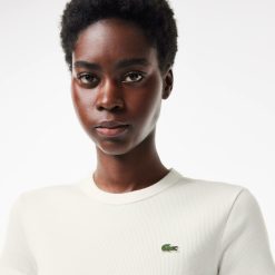 T-Shirts | LACOSTE T-Shirt Cotele Slim Fit En Coton