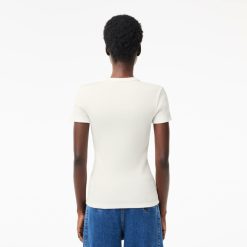 T-Shirts | LACOSTE T-Shirt Cotele Slim Fit En Coton