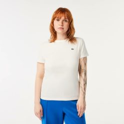 T-Shirts | LACOSTE T-Shirt Cotele Slim Fit En Coton