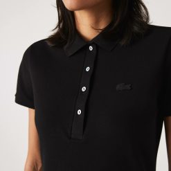 Robes & Jupes | LACOSTE Robe Polo En Pique De Coton Stretch