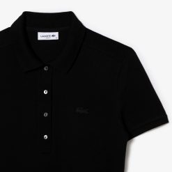 Robes & Jupes | LACOSTE Robe Polo En Pique De Coton Stretch