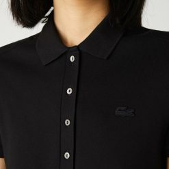 Robes & Jupes | LACOSTE Robe Polo En Pique De Coton Stretch