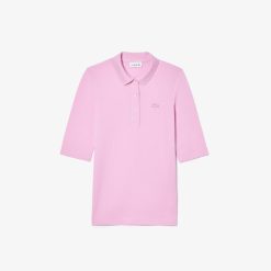 Polos | LACOSTE Polo Lacoste Slim Fit A Manches Trois-Quarts En Coton Souple