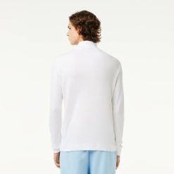 T-Shirts | LACOSTE T-Shirt Manches Longues Homme A Col Roule En Coton Biologique