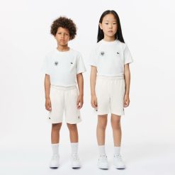 Vetements Fille | LACOSTE Short Enfant Lacoste Sport Edition Roland Garros En Coton Biologique