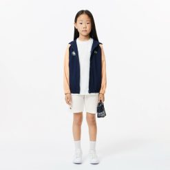 Vetements Fille | LACOSTE Short Enfant Lacoste Sport Edition Roland Garros En Coton Biologique