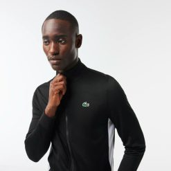 Vetements De Sport | LACOSTE Sweatshirt Tennis Zippe En Tissu Indemaillable