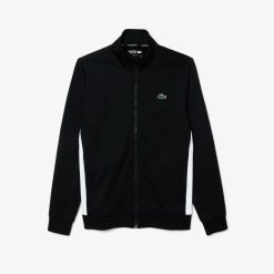 Vetements De Sport | LACOSTE Sweatshirt Tennis Zippe En Tissu Indemaillable