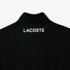 Vetements De Sport | LACOSTE Sweatshirt Tennis Zippe En Tissu Indemaillable