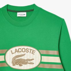 Sweatshirts | LACOSTE Sweatshirt Loose Fit Imprime Monogramme En Molleton