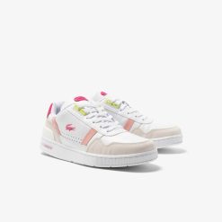 Sneakers | LACOSTE Sneakers T-Clip Femme En Cuir