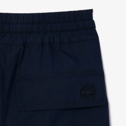 Pantalons & Shorts | LACOSTE Pantalon Large Oversize En Coton Melange