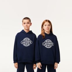 Vetements Fille | LACOSTE Sweatshirt A Capuche Avec Imprime