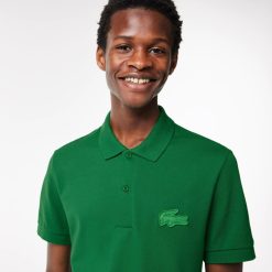 Polos | LACOSTE Polo Regular Fit Avec Badge Crocodile Matelasse