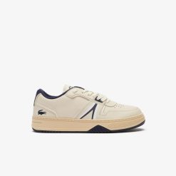 Sneakers | LACOSTE Sneakers L001 Homme En Cuir Avec Oeillets