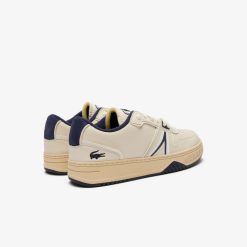 Sneakers | LACOSTE Sneakers L001 Homme En Cuir Avec Oeillets