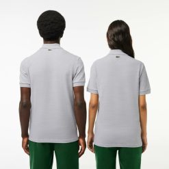 Polos | LACOSTE Polo Mini Pique Stretch Imprime Signature Lacoste