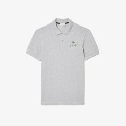 Polos | LACOSTE Polo Mini Pique Stretch Imprime Signature Lacoste