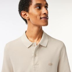 Polos | LACOSTE Polo Homme Lacoste En Coton Biologique Teinture Naturelle