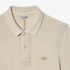 Polos | LACOSTE Polo Homme Lacoste En Coton Biologique Teinture Naturelle