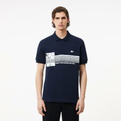 Polos | LACOSTE Polo Original L.12.12 Avec Imprime Fabrique En France