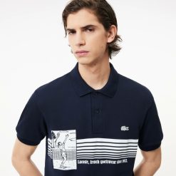 Polos | LACOSTE Polo Original L.12.12 Avec Imprime Fabrique En France