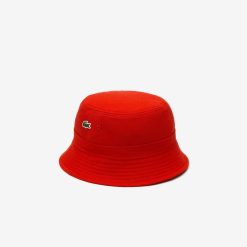 Chapeaux & Casquettes | LACOSTE Bob Unie En Pique De Coton Biologique Uni