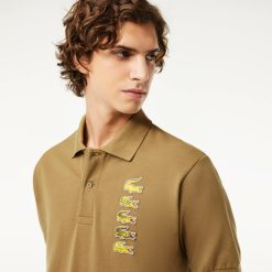 Polos | LACOSTE Polo Avec Badges Crocodiles Iconiques En Pique