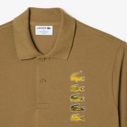 Polos | LACOSTE Polo Avec Badges Crocodiles Iconiques En Pique