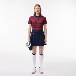 Vetements De Sport | LACOSTE Polo Golf Imprime Ultra-Dry Anti-Uv