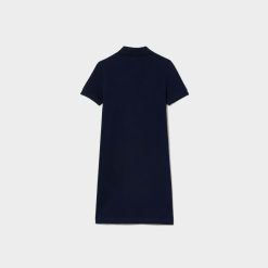 Vetements Fille | LACOSTE Robe Polo Fille En Pique De Coton Uni