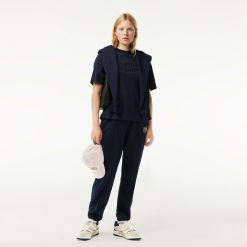 T-Shirts | LACOSTE T-Shirt Oversize En Coton Broderie Tennis