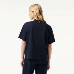 T-Shirts | LACOSTE T-Shirt Oversize En Coton Broderie Tennis