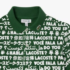 Vetements Fille | LACOSTE Polo En Mini Pique En Coton Avec Imprime