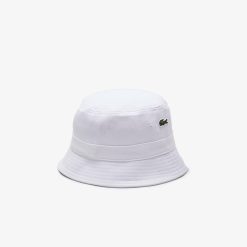 Chapeaux & Casquettes | LACOSTE Bob Unie En Pique De Coton Biologique Uni